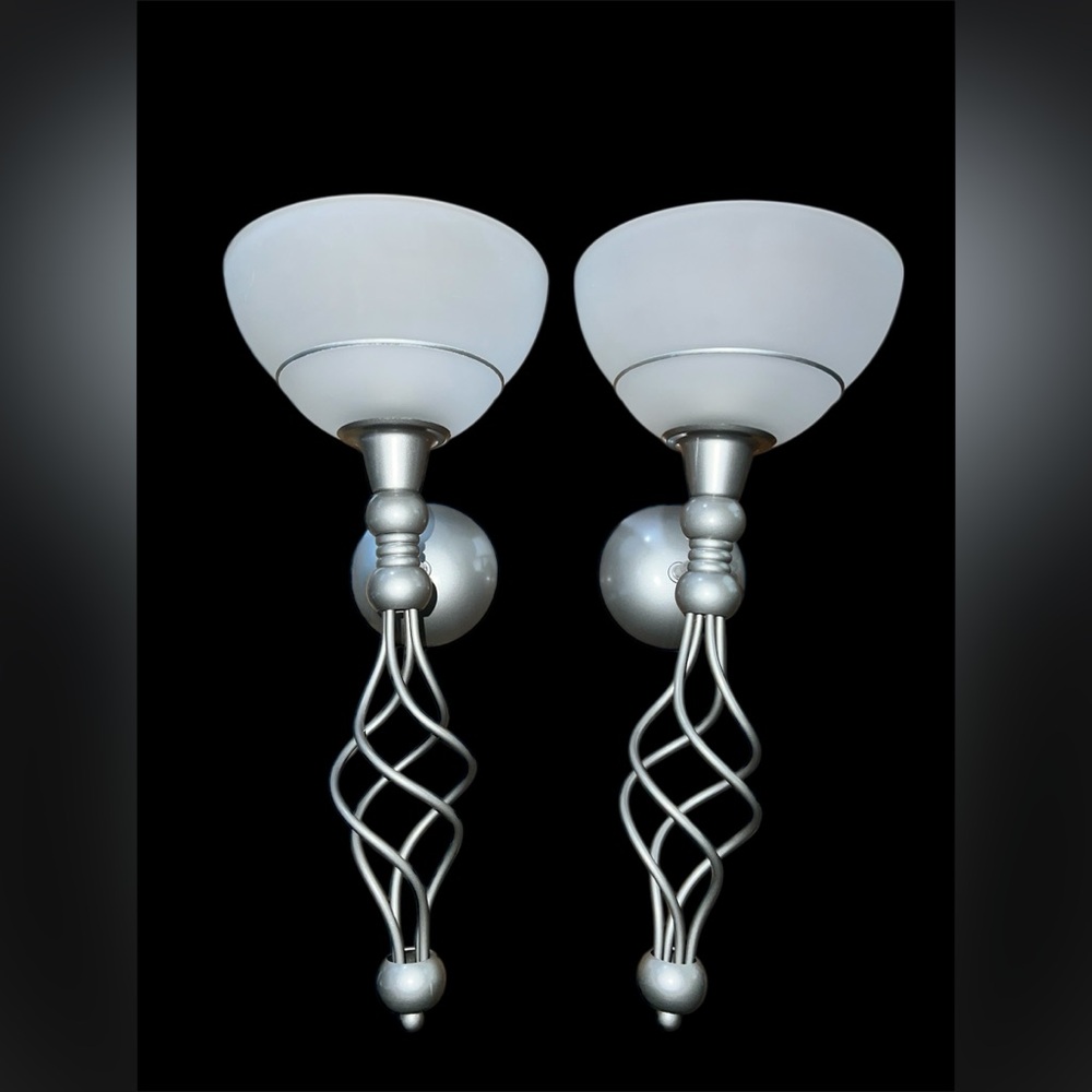 PARTYLITE GRAND PARAGON SCONCE CANDLE HOLDERS (2), Excellent Condition,  Rare